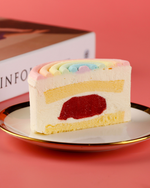 将图片加载到图库查看器中,彩虹草莓慕斯蛋糕