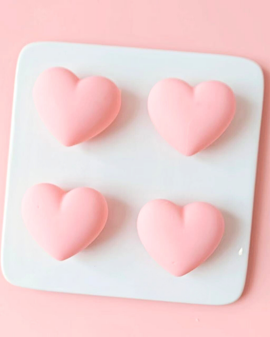 Strawberry Heart Cheesecake