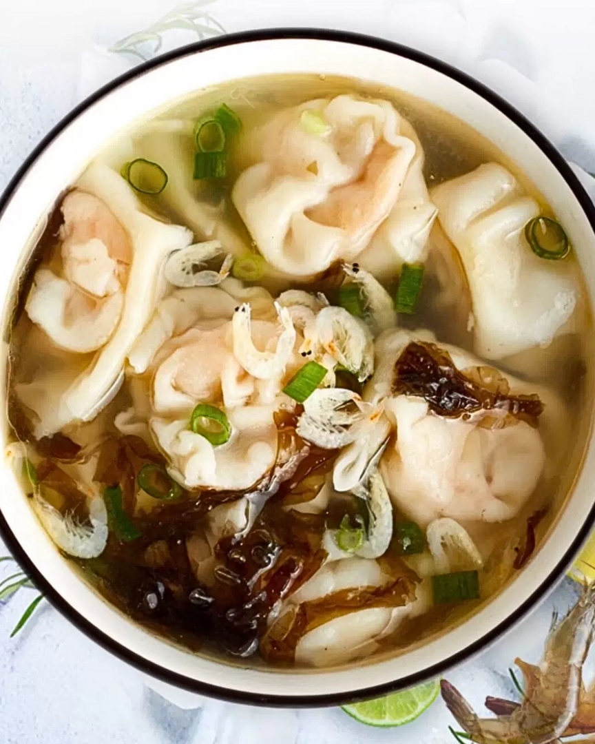 Shrimp & Enoki Mushroom Wontons