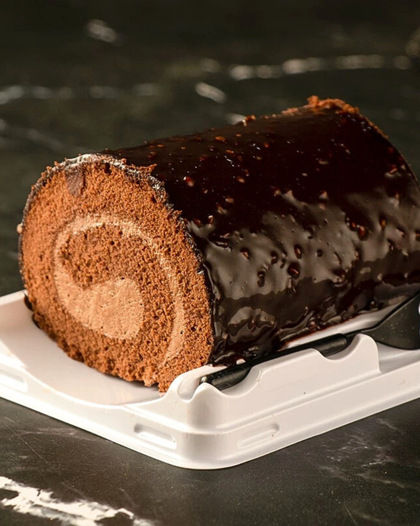 Chocolate Magnum Swiss Roll Mousse Cake
