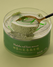 Matcha Red Bean Mousse Cake